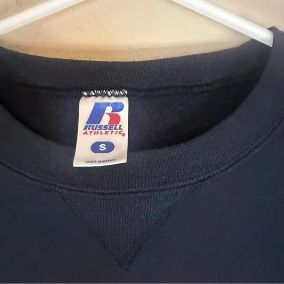 Russell Athletic R.A Long Lumberjacks Black Crewneck Small Unisex - Picture 2 of 5